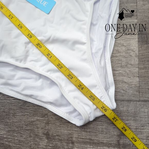 Yonique One Shoulder Cut Out One Piece Swimsuit Size M - Picture 4 of 5